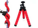 Elastyczny statyw tripod octopus kamera aparat 1/4 czerwony