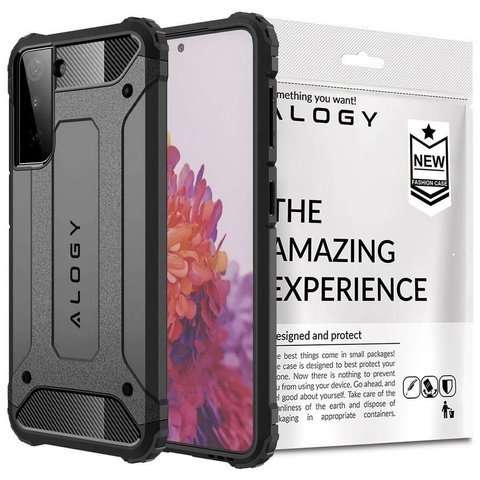 Etui Alogy Hard Armor do Samsung Galaxy S21 Plus szare