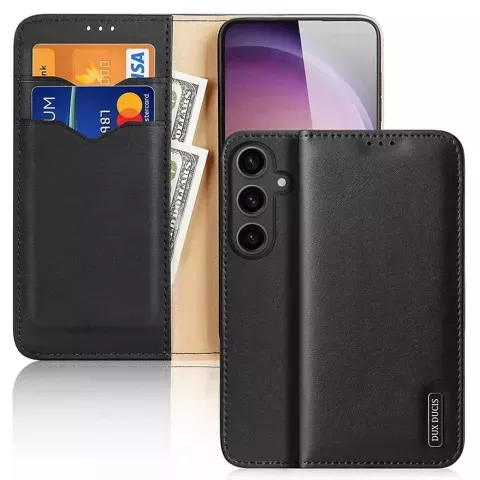 Etui DUX DUCIS Hivo - skórzane etui portfelik do Samsung Galaxy S24 Plus czarne