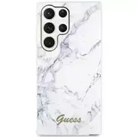 Etui Guess GUHCS23LPCUMAH do Samsung Galaxy S23 Ultra S918 biały/white hardcase Marble