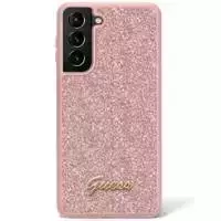 Etui Guess GUHCS23MHGGSHP do Samsung Galaxy S23+ Plus S916 różowy/pink hard case Glitter Script