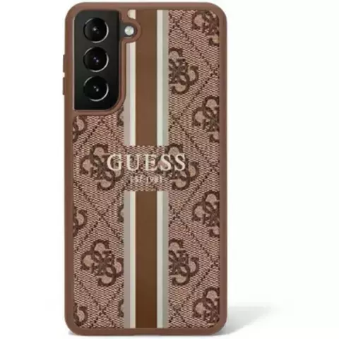 Etui Guess GUHCS23SP4RPSW do Samsung Galaxy S23 S911 brązowy/brown hardcase 4G Printed Stripe