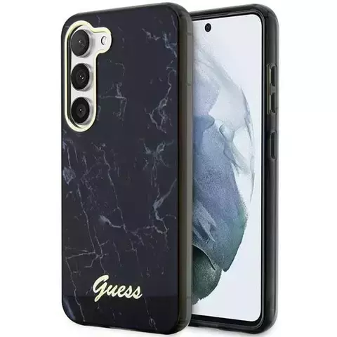 Etui Guess GUHCS23SPCUMAK do Samsung Galaxy S23 S911 czarny/black hardcase Marble