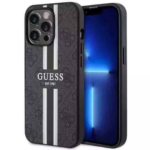 Etui Guess GUHMP13LP4RPSK do iPhone 13 Pro / 13 6,1" hardcase 4G Printed Stripes MagSafe