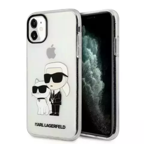 Etui Karl Lagerfeld KLHCN61HNKCTGT do iPhone 11 / Xr 6,1" hardcase Gliter Karl&Choupette