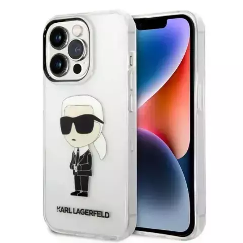 Etui Karl Lagerfeld KLHCP14LHNIKTCT do iPhone 14 Pro 6,1" hardcase Ikonik Karl Lagerfeld