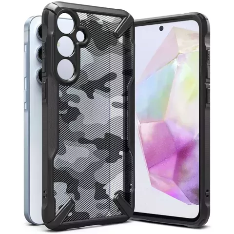 Etui Ringke Fusion X do Samsung Galaxy A35 5G Camo Black