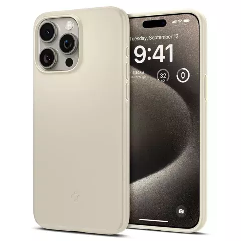 Etui Spigen Thin Fit do Apple iPhone 15 Pro Max Mute Beige