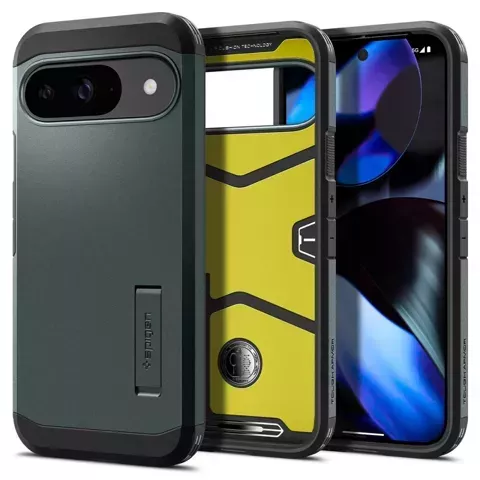 Etui Spigen Tough Armor do Google Pixel 9 / 9 PRO Abyss Green