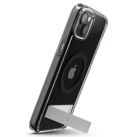 Etui Spigen Ultra Hybrid S MagSafe z podstawką do iPhone 15 - czarne