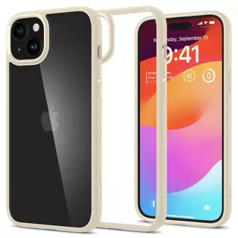 Etui Spigen Ultra Hybrid do iPhone 15 - beżowe