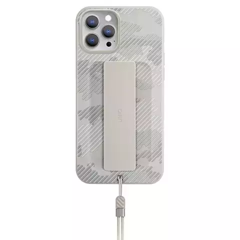 Etui UNIQ Heldro do iPhone 12 Pro Max 6,7" beżowy moro/ivory camo Antimicrobial