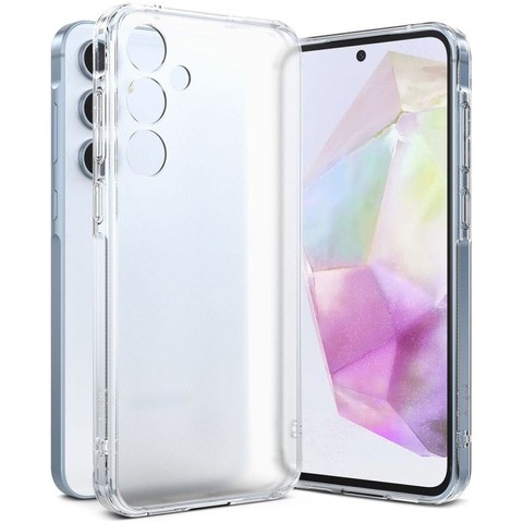 Etui do Samsung Galaxy A35 5G obudowa Case Cover Ringke Fusion Matte Clear matowe przezroczyste plecki + Szkło