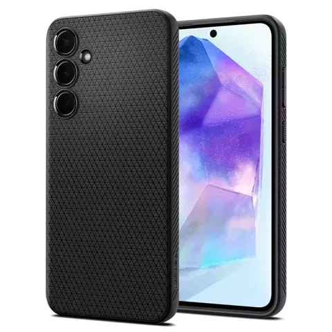 Etui do Samsung Galaxy A55 5G Spigen Liquid Air Case obudowa plecki czarne Matte Black