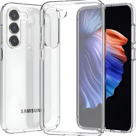 Etui do Samsung Galaxy S24+ Plus obudowa plecki futerał Hybrid Clear Case Alogy Przezroczyste + Szkło