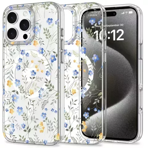 Etui do iPhone MagMood MagSafe iPhone 16 Pro Spring Flowers 