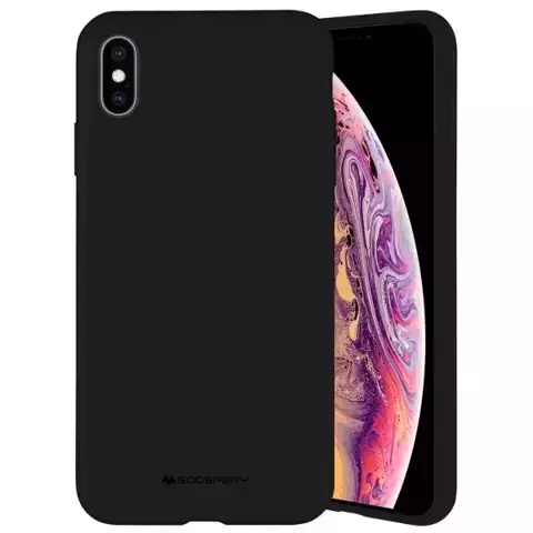 Etui na telefon Mercury Silicone do iPhone 12/12 Pro czarny/black