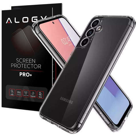 Etui na telefon Spigen Ultra Hybrid do Samsung Galaxy A54 5G Crystal Clear + Szkło