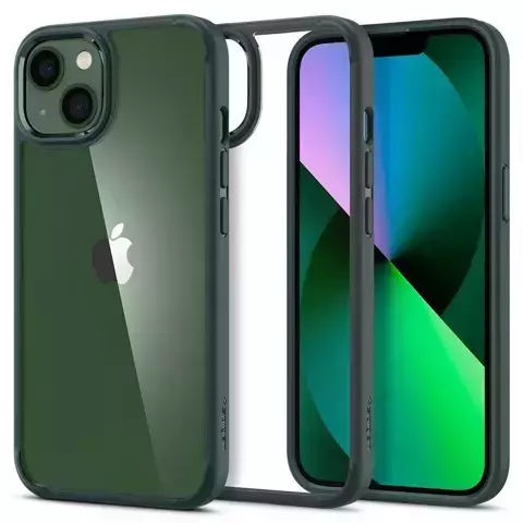 Etui na telefon Spigen Ultra Hybrid do iPhone 13 Midnight Green