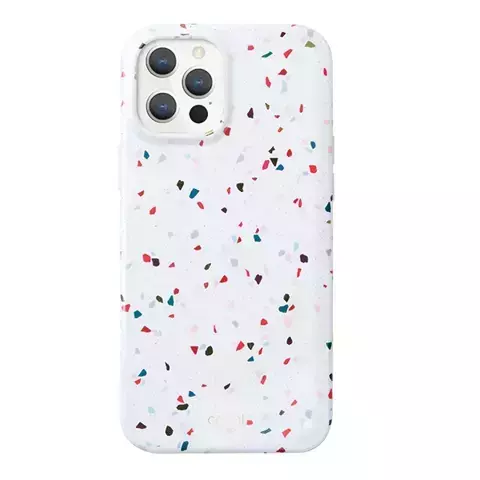 Etui na telefon UNIQ Coehl Terrazzo do iPhone 12/12 Pro biały/natural white