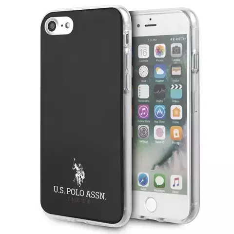 Etui na telefon US Polo ShinyiPhone 7/8/SE 2020 / SE 2022 czarny/black 