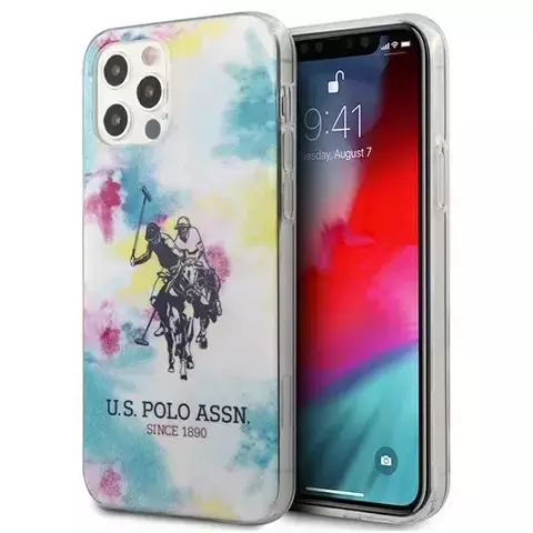 Etui na telefon US Polo USHCP12LPCUSML do Apple iPhone 12 Pro Max multicolor Tie & Dye Collection