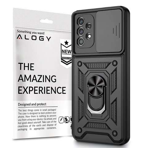 Etui obudowa Alogy Camshield Stand Ring z osłonką na aparat do Samsung Galaxy A32 4G