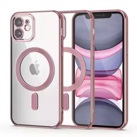 Etui ochronne Ring MagShine Case do MagSafe do iPhone 11 Rose Gold