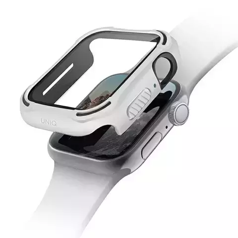 Etui ochronne UNIQ Torres do Apple Watch Series 4/5/6/SE 40mm biały/dove white