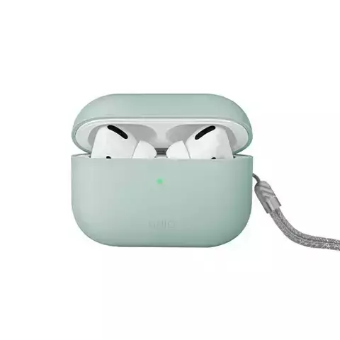 Etui ochronne na słuchawki UNIQ etui Lino AirPods Pro 2 gen Silicone miętowy/mint green