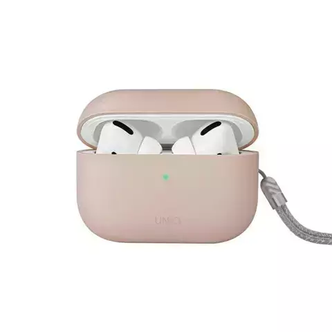 Etui ochronne na słuchawki UNIQ etui Lino AirPods Pro 2 gen Silicone różowy/blush pink