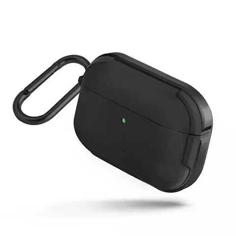 Etui ochronne na słuchawki UNIQ etui Valencia do Apple AirPods Pro czarny/midnight black Antimicrobial