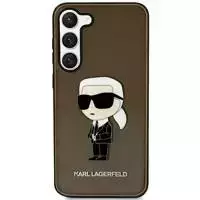 Etui ochronne na telefon Karl Lagerfeld KLHCS23SHNIKTCK do Samsung Galaxy S23 S911 czarny/black hardcase Ikonik Karl Lagerfeld