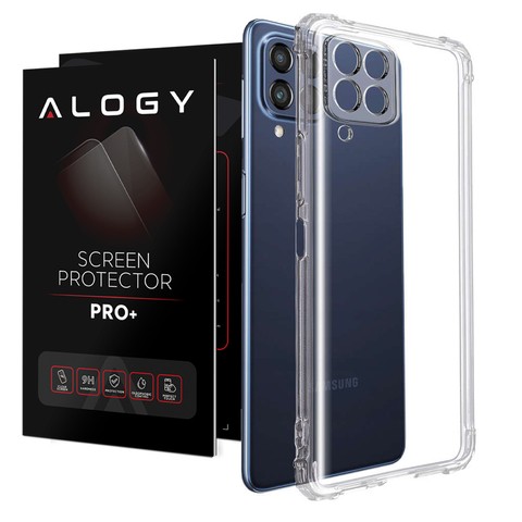 Etui pancerne ShockProof Alogy do Samsung Galaxy M53 5G Przezroczyste + Szkło