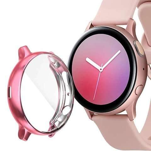Etui silikonowe Alogy case do Galaxy Watch Active 2 44mm Różowe