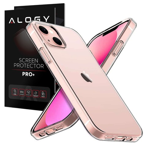 Etui silikonowe obudowa Alogy case do Apple iPhone 14 Plus Przezroczyste + Szkło