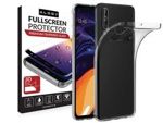 Etui silikonowe przezroczyste do Samsung Galaxy A60/M40 + Szkło Alogy Full Glue