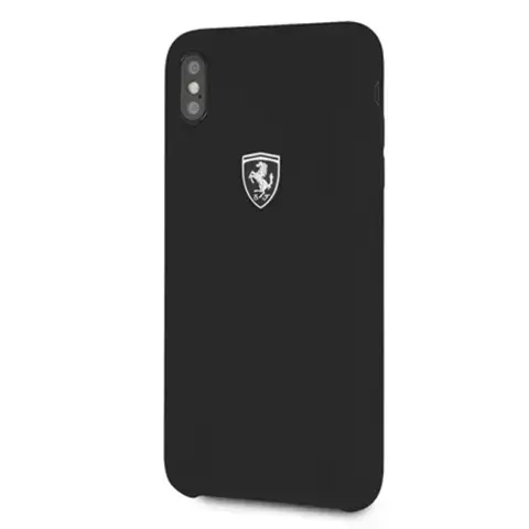 Ferrari Hardcase iPhone Xs Max czarny/black Silicone Off track