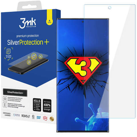 Folia antywirusowa na cały ekran Silver Protection 3mk 7H do Samsung Galaxy S22 Ultra