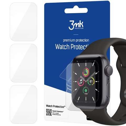 Folia ochronna x3 3mk Watch Protection do Apple Watch SE 44mm