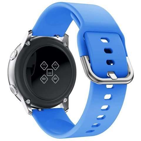 Gumowy Uniwersalny pasek sportowy Alogy soft band do smartwatcha 20mm Niebieski