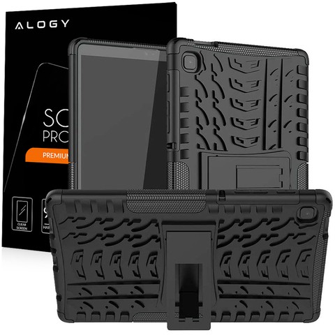 Pancerne etui obudowa Alogy do Samsung Galaxy Tab A7 Lite 8.7 T220/T225 czarne + Szkło