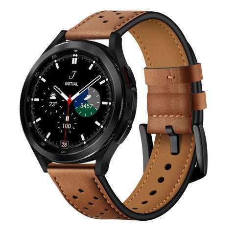 Pasek Leather do Samsung Galaxy Watch 4 / 5 / 5 PRO (40 / 42 / 44 / 45 / 46 MM) Brown