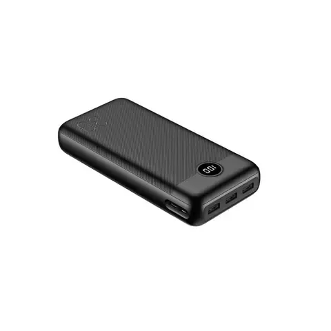 Powerbank Bateria zewnętrzna VEGER L30 - 30 000mAh LCD Quick Charge PD 20W czarny (W3008PD)