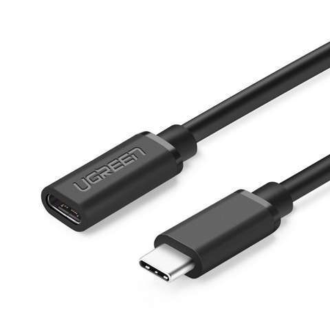 Przedłużający kabel USB-C 3.1 UGREEN, 4K, 60W, 0,5m (czarny)