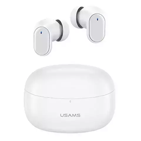 Słuchawki Bluetooth 5.1 USAMS TWS BH series bezprzewodowe biały/white BHUBH02