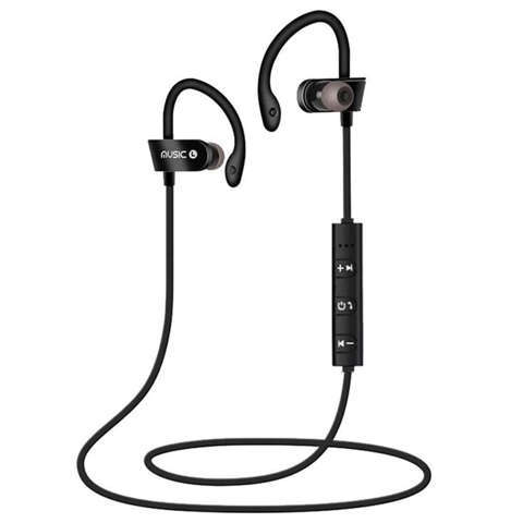 Sportowe Słuchawki douszne bezprzewodowe Alogy Bluetooth Sport SweatProof do biegania Czarne