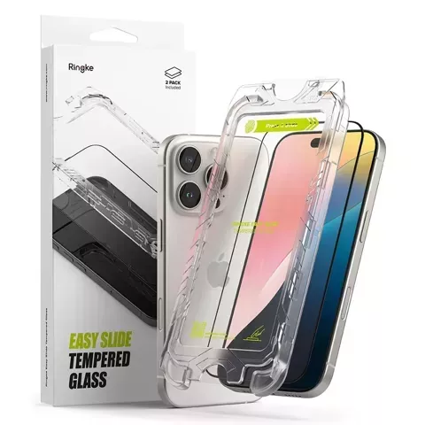 Szkło Prywatyzujące Ringke Easy Slide 2-Pack iPhone 16 Pro Black