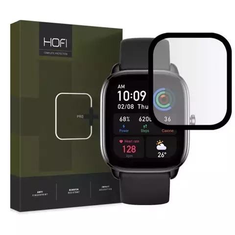 Szkło hybrydowe Hofi Hybrid Pro+ do Amazfit GTS 4 Mini Black