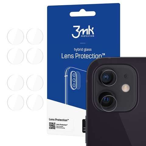 Szkło x4 na kamerę obiektyw 3mk Lens Protection do Apple iPhone 12 